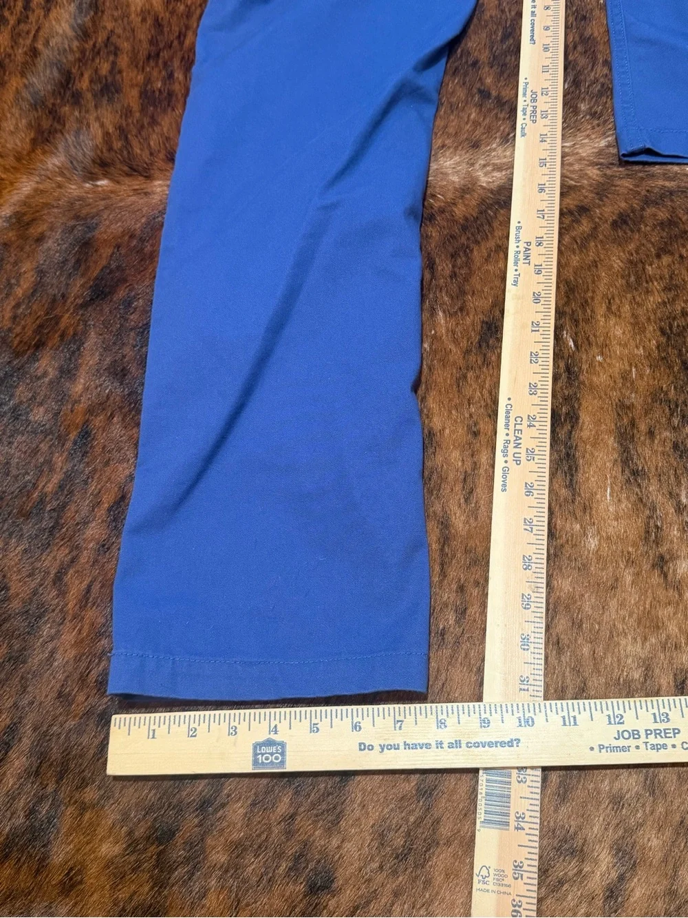 Men's Vans Authentic Chino Slim Fit Stretch Light Blue Size 30 X 31 Casual Golf